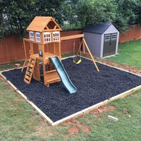 Kidkraft Cranbrook Wooden Outdoor Backyard Swing Set Playset